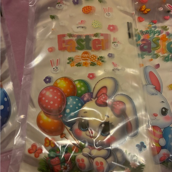 Lg Easte Bundle-Favor Bag (80) Lg Favor Bag (50) Door Cover-Basket Grass-Sticker - Picture 11 of 16